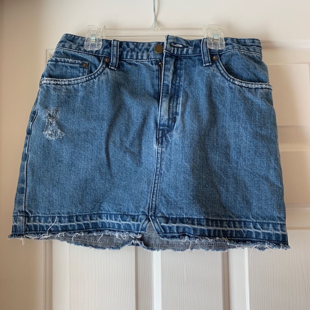 Free People Jean Skirt